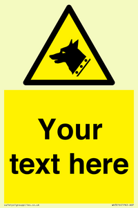 Custom Warning: Guard dog